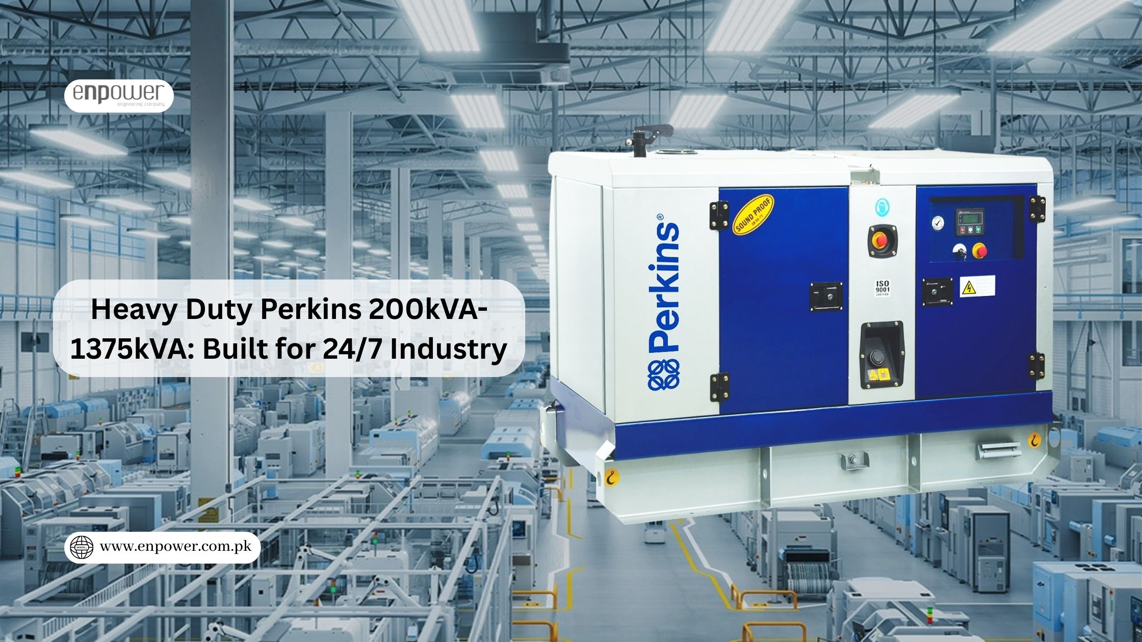 Heavy Duty Perkins 200kVA-1375kVA Built for 247 Industry
