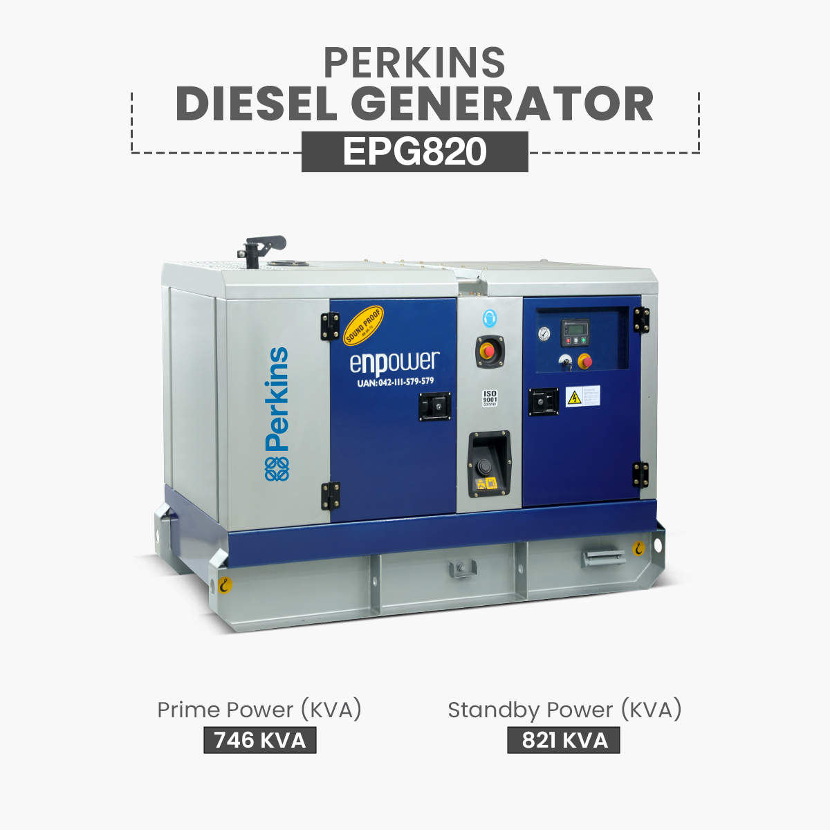 EPG820 EPG820 - 821 KVA - Perkins - Image 1